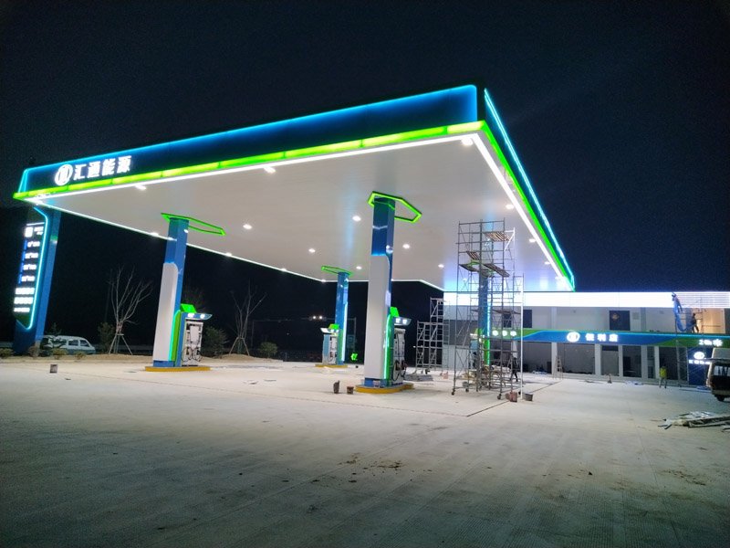 Gas station cornice decoration Gas station cornice decoration