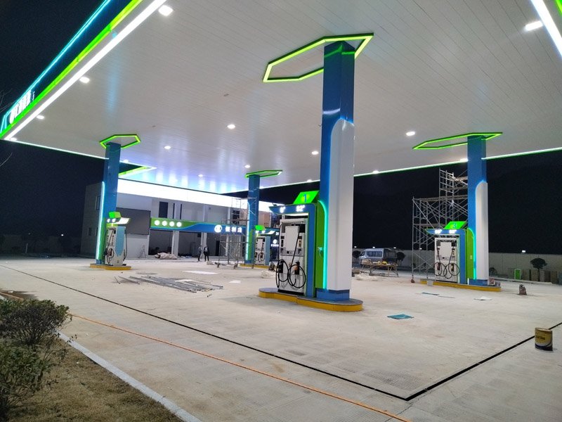 Gas station cornice decoration Gas station cornice decoration